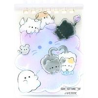Блокнот А7  80л. deVENTE спираль "Ghost Meow" 2350505 пластик.обл.,асс.