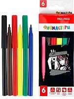 Фломастеры  6цв. Проф-Пресс "Black anime" ФВ-2565 вент.колп.,к/к