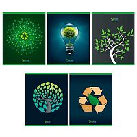 Тетрадь 96л. (клетка) КанцБиз "Eco Life" ЕАС-11405/5 выб.уф-лак двойн.,конгрев,асс.