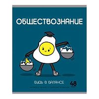 Тетрадь предм. 48л. ПЗБФ "ИИшница-Обществознание" 024598 мат.лам.,брайль (клетка)