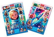 Пазлы   38 ХАТ А4 2в1 "Кем быть? Для мальчиков" 33008 в рамке