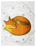 Папка на резинке А4 BV "Волшебные лисы" 14-033/03 мерцающий пластик, 2в.