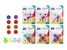 Набор штампиков с картинками MAZARI 2,2*3см (4шт) M-9945 блист.