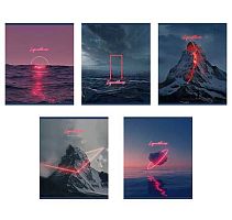 Тетрадь 48л. (линейка) ПЗБФ Премиум "Яркая линия" 021191 лам.софт-тач,выб.уф.брайль,асс.