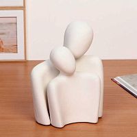 Статуэтка интерьерная "Sand world. Он и она" 611-0287 белая,13,8*8,6*18,5см