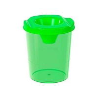 Стакан-непроливайка EK "Neon" 64889 зелёный,тонированный