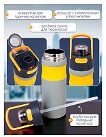 Термобутылка д/воды 580мл Микрос ч56047 серый