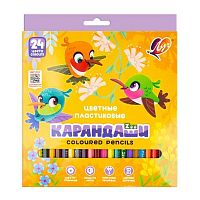 Карандаши пластик. 24цв. ЛУЧ "Zoo" 29С 1742-08
