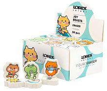 Ластик LOREX "Kids figure joy beats" LXKESFRD-JB термопл.рез.,40*30*13мм,фигурн.,асс.
