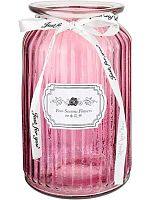 Ваза Миленд "Стильная" ВС-5023 стекл.,18*9см,розовая