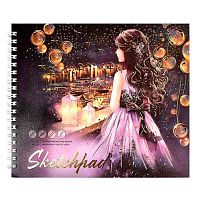 Альбом д/рис.30л. 168*195мм ФЕНИКС спираль "Мечтательница" 67713 блок-рис..бум,160г/м2 (скетчпад)