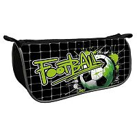 Пенал-косметичка ПЧЕЛКА 220*105*65 К-7 "Green football" объемн.,печать на ткани