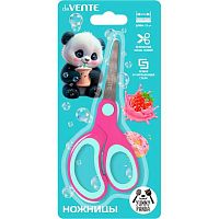 Ножницы детск. 13см deVENTE "Yummy Panda" 8010507 закругл.лезвия,прорезин.ручки,к/блист.