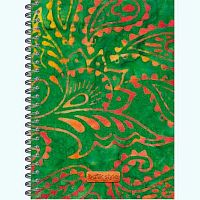 Скетчбук А5  60л. Полином спираль "Green Jungle Batik" 3121 лам.тв.обл.,офсет,100г/м2