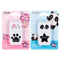 Коррект. лента КОКОС 5мм* 6м "Милые животные" 232206 асс.