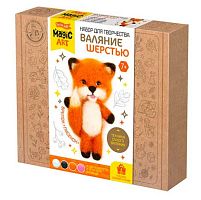 Набор д/творчества Десятое королевство Валяние шерстью Брелок "Лисенок" 4 цв. 04701