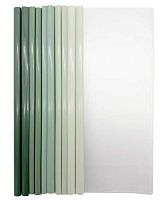 Папка боковой зажим А4 INTELLIGENT DI-9/DH-51 прозрачн.,пластик.,клип зелёный