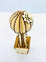 Пазл 3D АПИЛКА Юный гений "Кактус 4" ЮГ 22 дерево