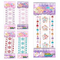 Наклейка декор. стразы  9*15см "Узор" Р-35 Кн700