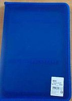 Папка д/тетрадей А4 ОНИКС ПТР-6 (9191) на молн.,с откидной планкой,синяя