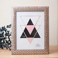 Фоторамка 15*20см "Флоренция" коричневая,пластик 640-1173