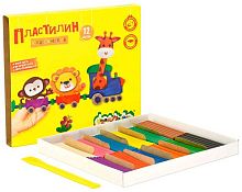 Пластилин 12цв.,240гр. Каляка-Маляка ПКМ1220 со стеком