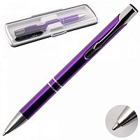 Ручка подар. авт. шар. Fiorenzo 180985/3 синяя,0,7мм,фиолетов.корп.,пластик.футляр