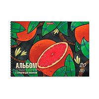 Альбом для акварели А4 20л. EK спираль "Juicy Fruits" 58594