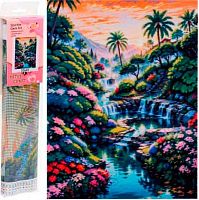 Мозаика алмазная DIAMOND "Яркий пейзаж" 30*40см,полн.выкл.,в рулоне 684-0993