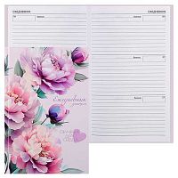 Ежедневник учителя н/д А5 144л. Fiorenzo тв.обл. "Розовые пионы" 253121 глянц.лам.
