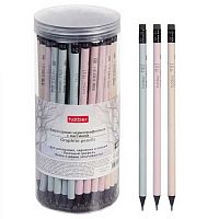 Карандаш ч/гр. с ласт. ХАТ "Mist" 081965 НВ кругл.корп.,чёрн.дерево,заточ.,асс.,пласт.туба