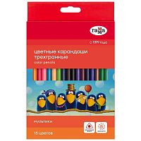 Карандаши 18цв. ГАММА "Мультики" 290122_18 трёхгр.,к/к,е/подвес