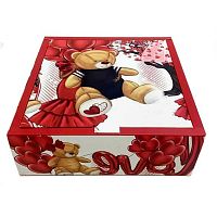 Коробка подар. КОКОС "Мишка" 242572 (30*30*7см)