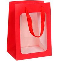 Пакет д/цветов "Искренний подарок" 18*13*25см,красный 775-1007