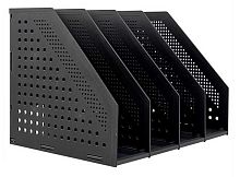 Лоток вертик.4-секц. DELI "Grey" 78996DK (1366149) тёмно-серый складной