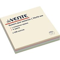 Кл.бумага д/заметок 76*76мм deVENTE 100л. 2010702 пастель 4цв.