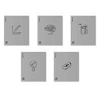 Тетрадь 48л. (клетка) EK пластик.обл. "CoverProBook Life Style серебристая" 61953 асс.