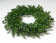 Новогодний венок большой зелёный ФРФ 173.26