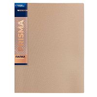 Папка 4 кольца 25мм Expert Complete А4 "Prisma" EC211400127 бежев.new,700мкм,17мм,эфф.3D