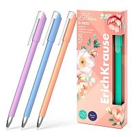 Ручка гелевая EK G-Reed "Stick Pastel Bloom" 61299 синяя,0,38мм