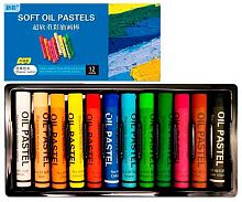 Пастель масляная 12цв. INTELLIGENT "Soft classic color" DO-363 круглая,мягкая,10*68мм,к/к