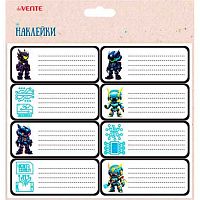 Наклейки д/тетрадей deVENTE "Robotic" 8066524 (8шт) 40*96мм