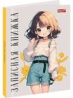 Записная книжка А7  48л. Проф-Пресс Profit "Девушка с разноцв.волосами" 48-1712 тв.обл.,глянц.лам.
