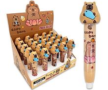 Ластик INTELLIGENT "Капибара" DJ-420 выдвижной,белый,120*18*18мм,пластик.корпус,асс.