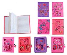 Блокнот 16,3*13см 44л. MAZARI M-8494 с замочком,асс.