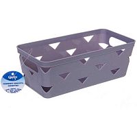 Корзинка д/хранения Селфи "Энигарт" 836-827 светло-серый,25*12*9см