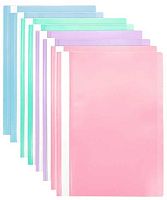 Скоросшиватель пластиковый А4 INTELLIGENT "Пастельные" DH-53 прозр.верх.,пластик,120/160мкм