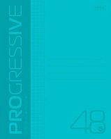 Тетрадь 48л. (линейка) ХАТ пластик.обл. Progressive "Бирюзовая"