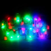 Фигура светодиодная С новым годом 30см,мультицвет 196-420