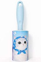 Ролик д/чистки одежды АЛЕФ "Серый кот в шарфе" 161-022-02 10см*60л